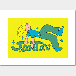 Santai Logo and Illustration Posters and Art